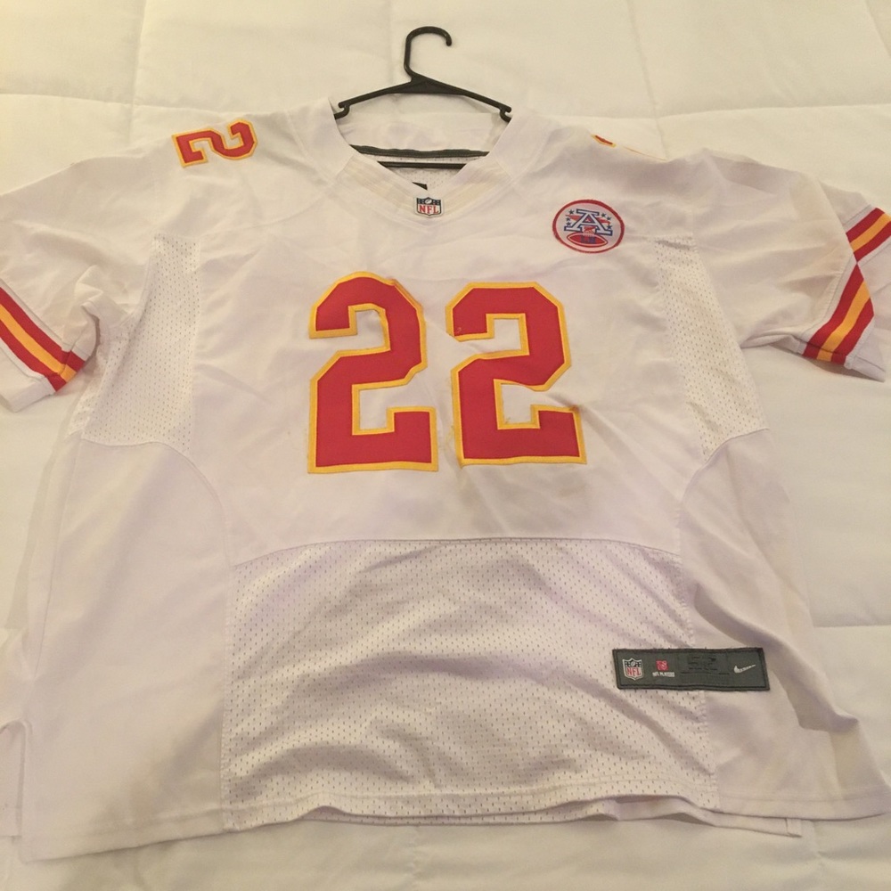 Marcus Peters #22 KC Chiefs Jersey - White / Red